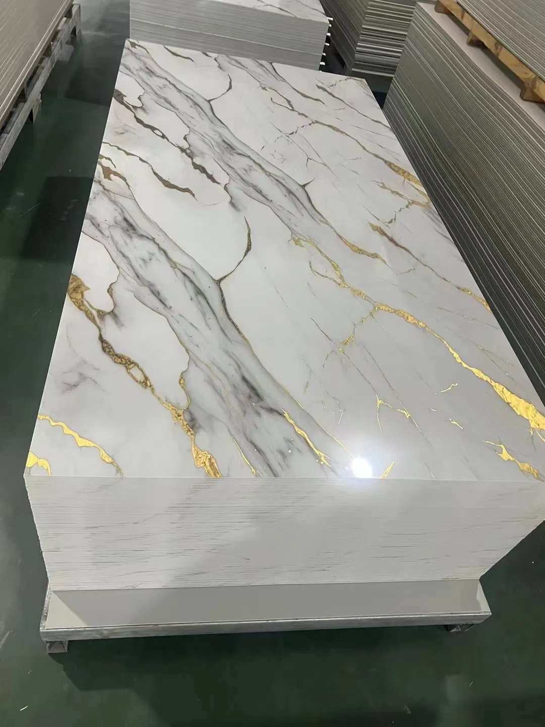 Hot Sale PVC Marble Sheet, Stone Plastic Composite Marble Wall Panel Board