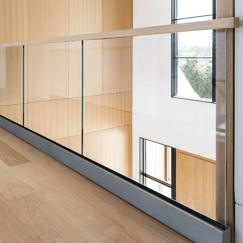 Custom Hotel Interior Aluminum U Channel Railings Stairs Railing Stainless Steel Decoration Handrail