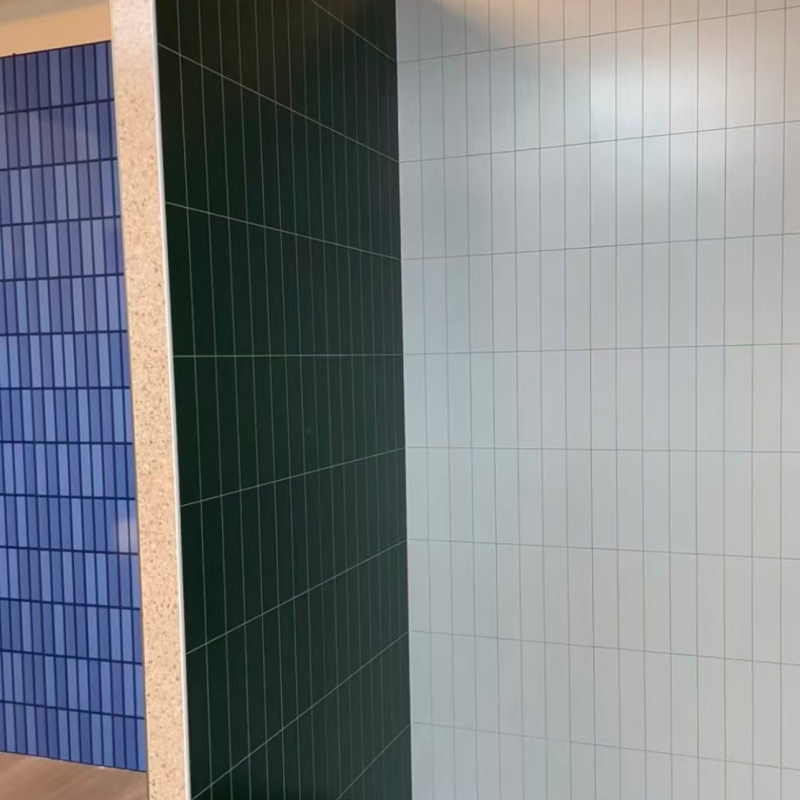 Modern Contemporary Spc Wall Panel Pure-Colored Spc Background Wall Panel Sheet for Living Room