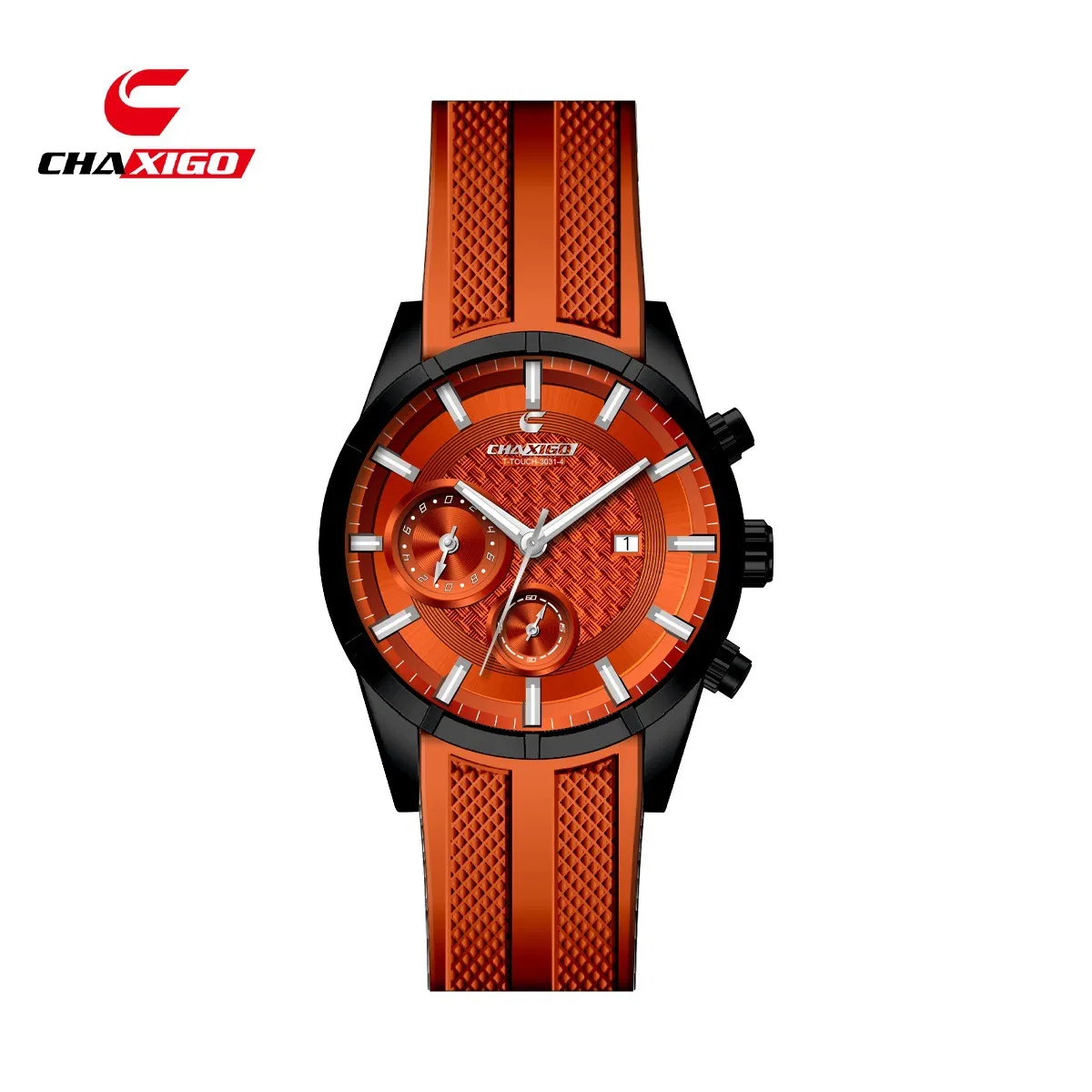 Chaxigo Business Quartz Watch Waterproof Luminous Calendar Alloy Steel Strap Fashion Wristwatch