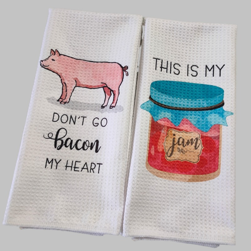 Sublimation Kitchen Towels Waffle Weave Tea Towel Sublimation Tea Towel Blank