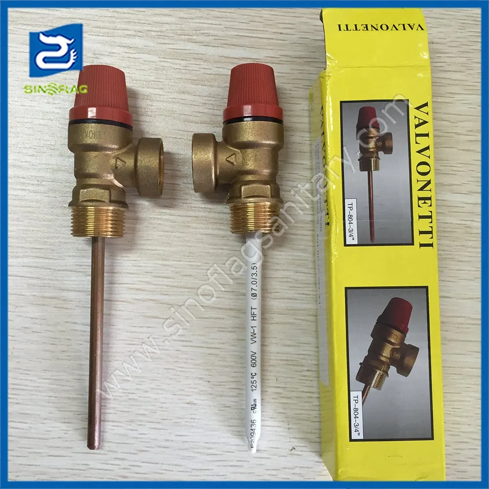 Temperature and Pressure Relief Valve as Tp Safety Valve for Solar Water Heaters