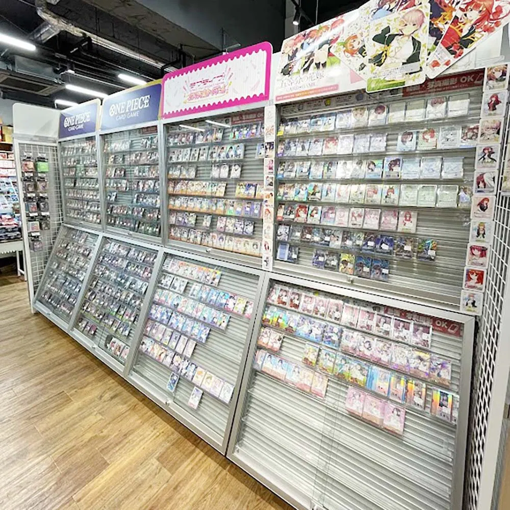 Deformation-Resistant Customizable Floor Card Display Rack for Trade Fair