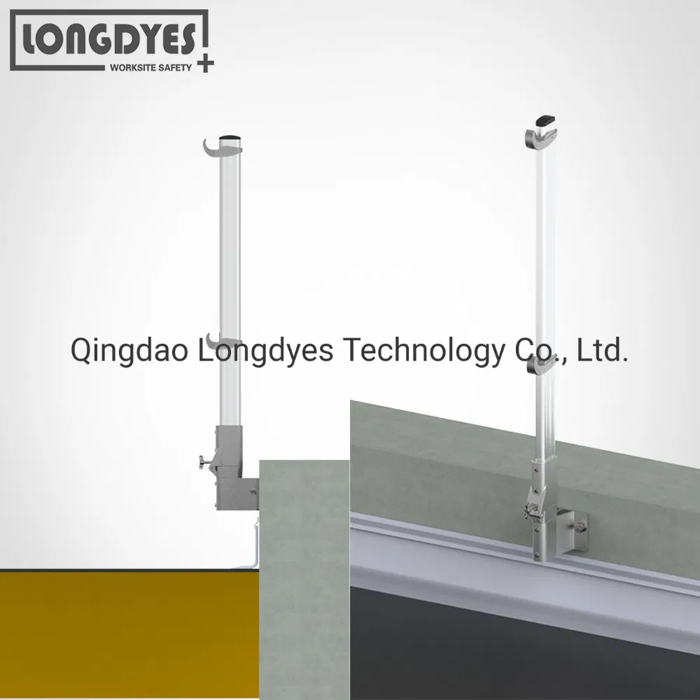 Side Flush Mounts Wall Fixed Guardrail with Foldable Upright