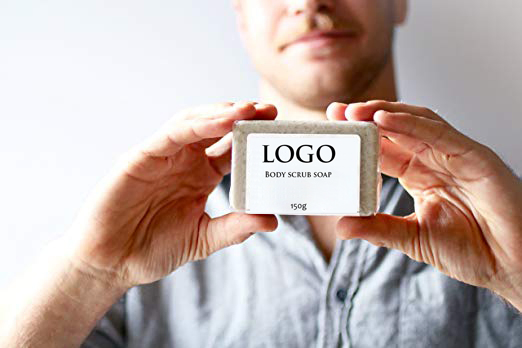 Private Label Natural Formula Exfoliating Body Scrub Soap for Men