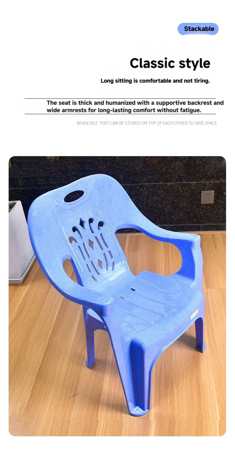 Plastic Chair Outdoor Garden Furniture Home Modern Dining Chair for Parties & Gatherings