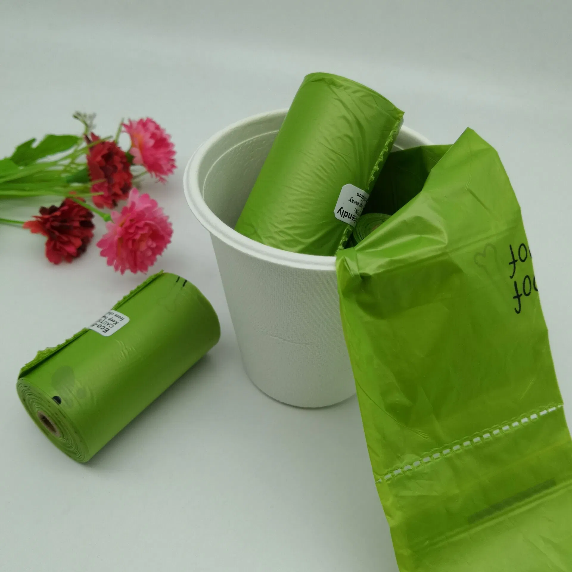 Eco Disposable PLA Biodegradable Dog Pop Packaging Bags