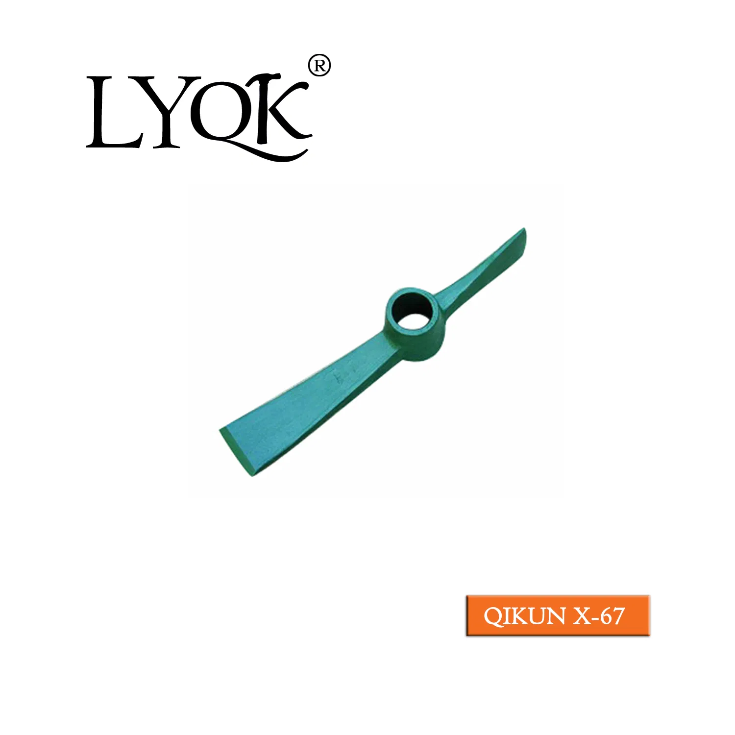 X-64 High Quality Rail Steel 65mn Agriculture Farm Garden Hardware Hand Tools Pick Head Mattock Pickaxe