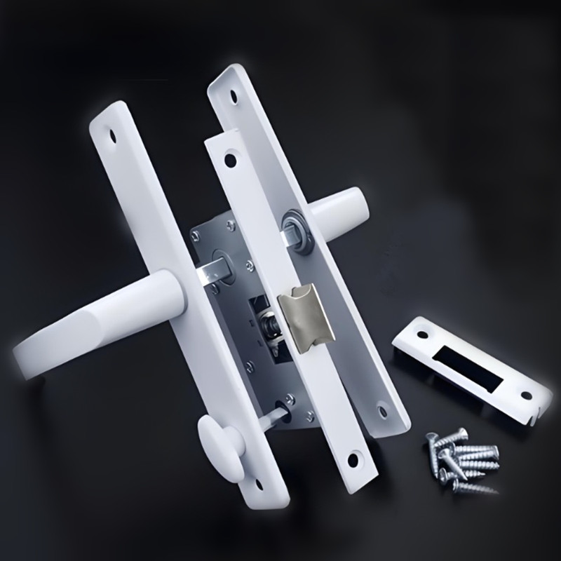 Cheap Prices Toilet UPVC Door with Top Frosted Glass with PVC Board