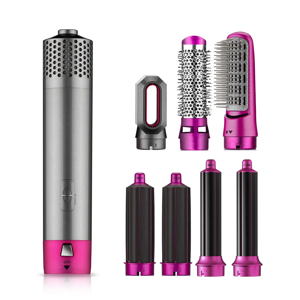 Seven-in-One Multifunctional Electric Hair Dryer Straight Hair Hot Air Comb