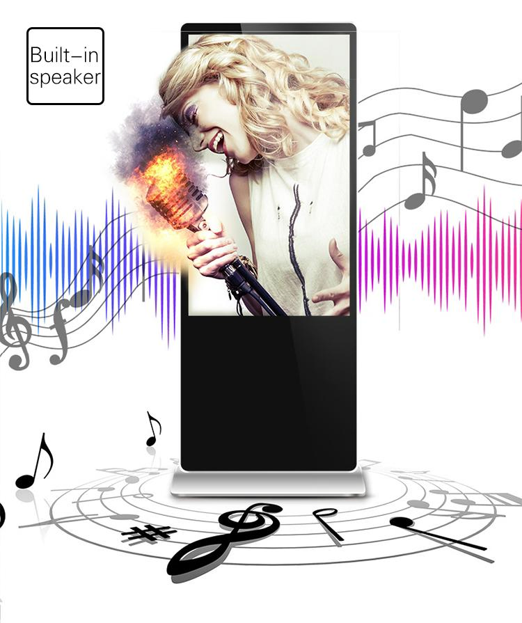 Интерактивный киоск 43 дюйма для рекламы на напольной стойке