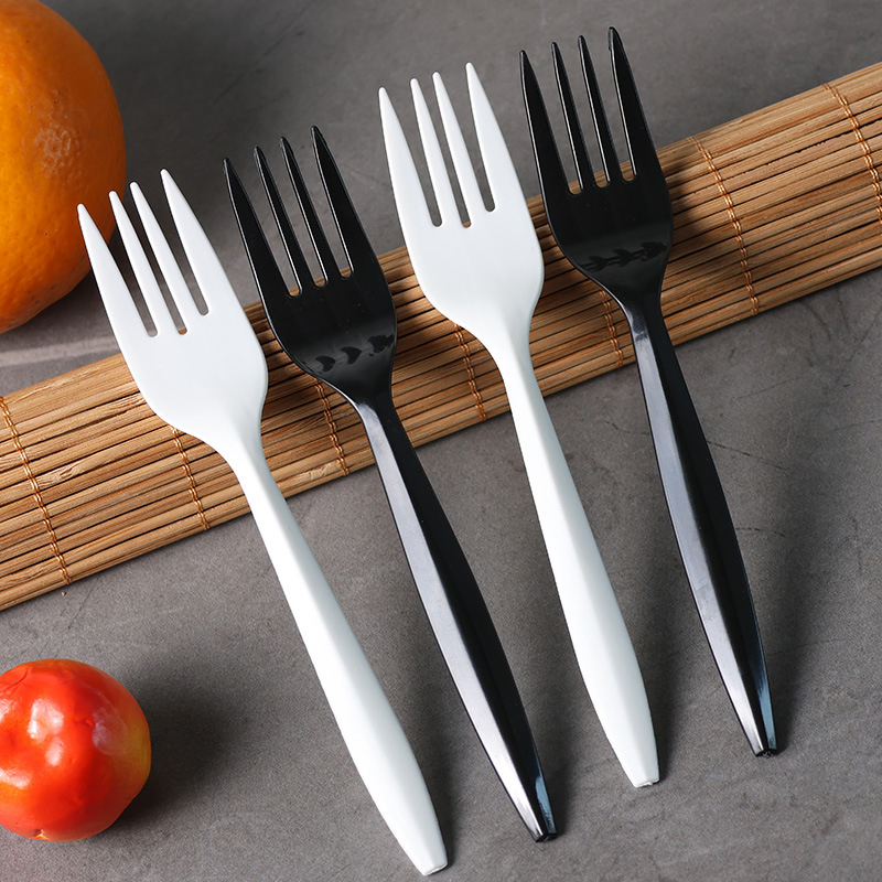 New Design Medium-Weight Disposable White Parties Weddings Takeaway Orders Plastic Fork