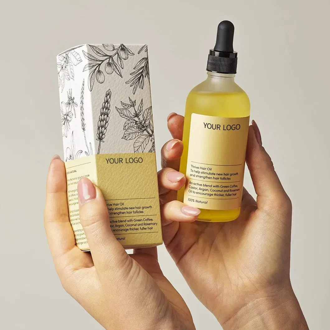 Private Label 100% Natural Rosemary Castor Oil Nourishing Scalp Elixirs Hair Care Loss Treatment Hair Growth Oil Serum