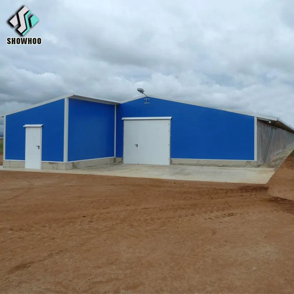 Modern Farmhouse-Style Automatic Poultry House Steel Structure