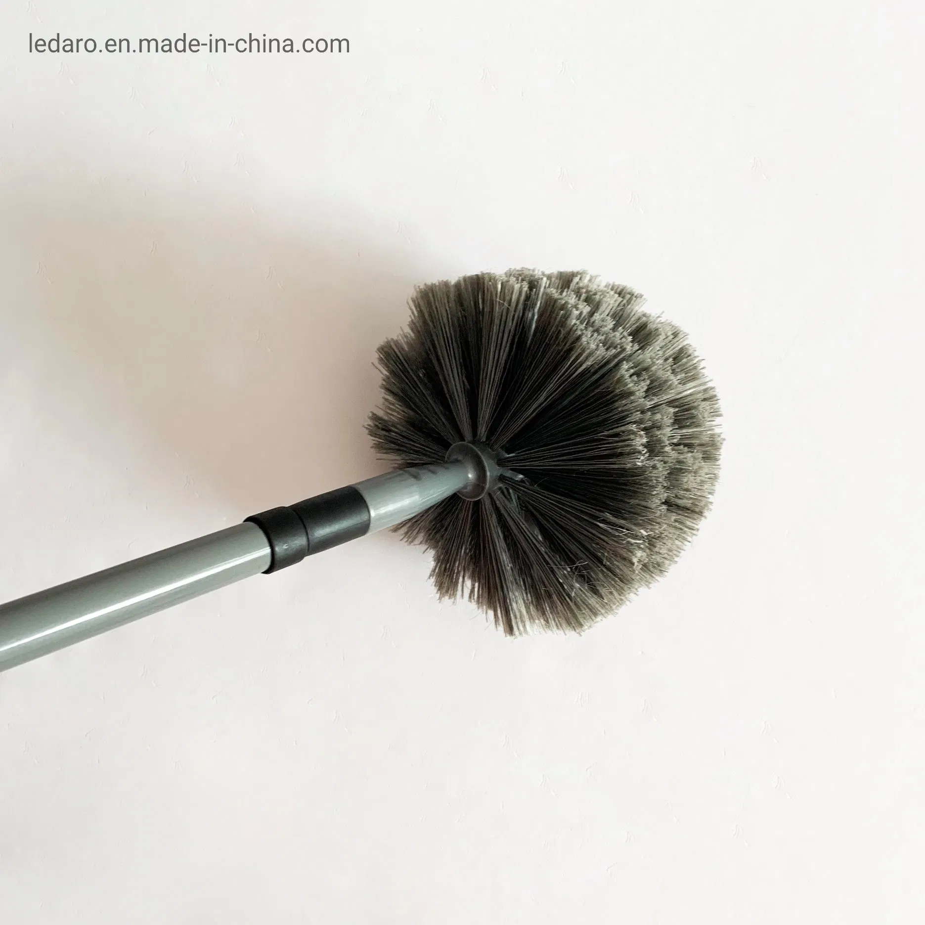 Factory Price Customized Color 12durable Flexible Cobweb Broomwith Long Metal Telescoping Pole and Hard Pet Bristles for Ceiling Cleaning