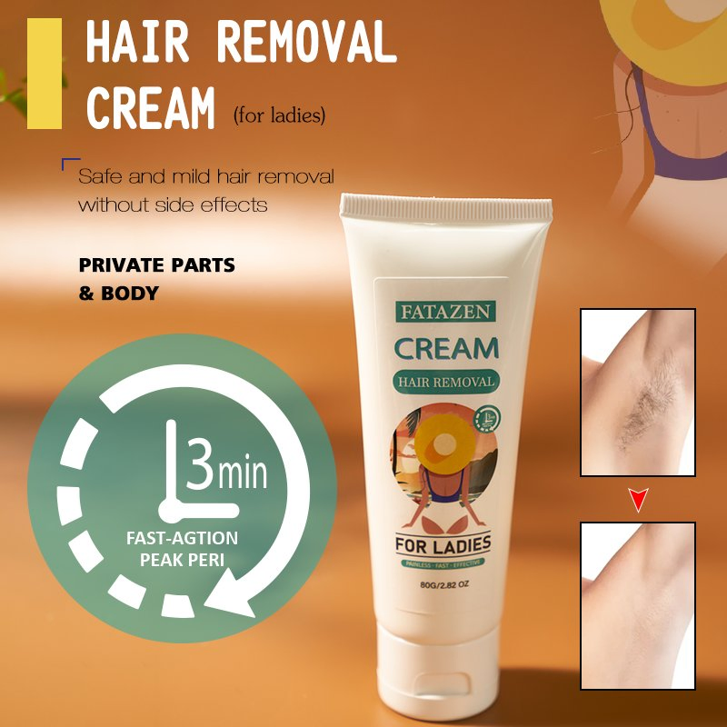 Natural Harmless Body Hair Growth Inhibitor Whitening Moisture Permanent Hair Removal Cream