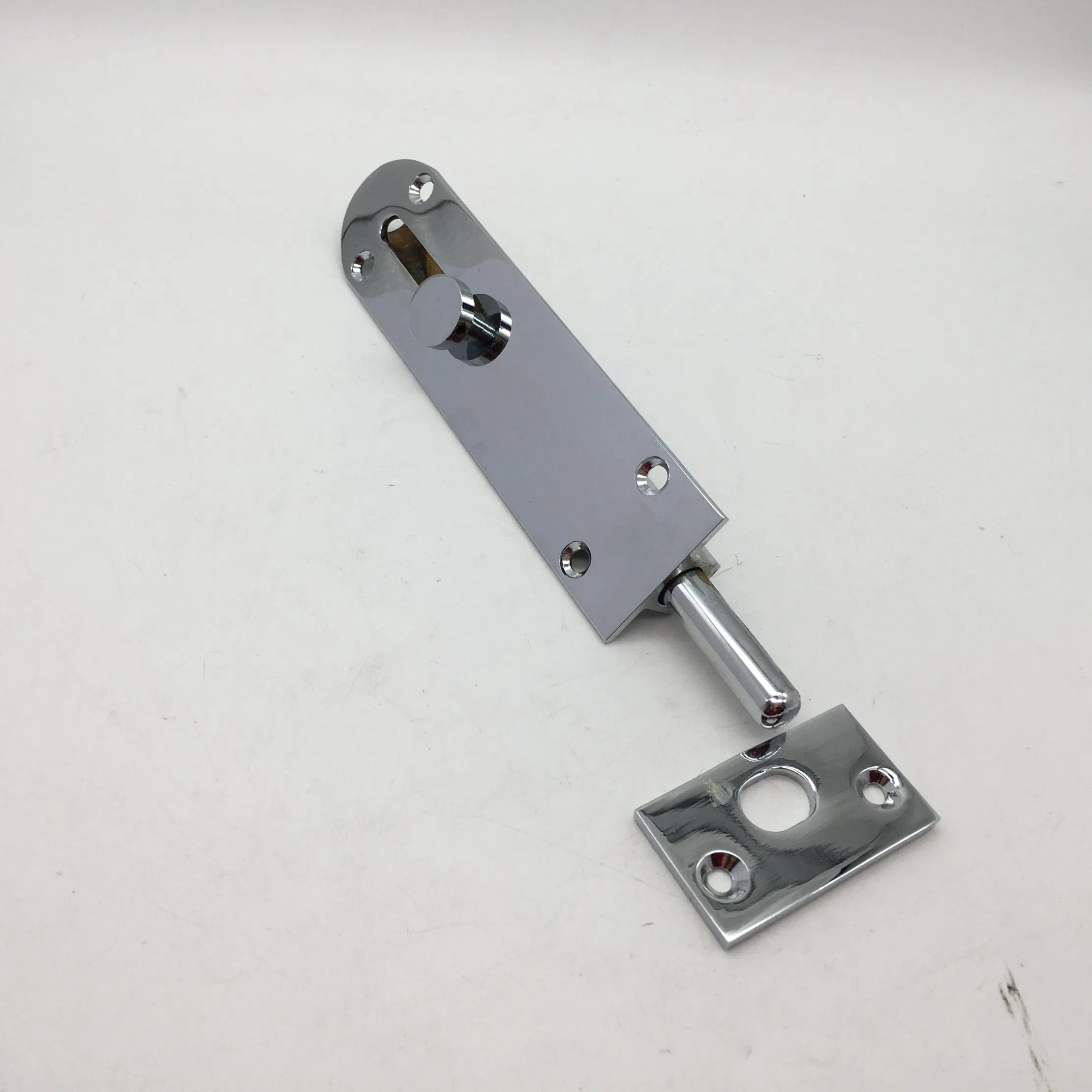 Chrome Brass Modern Brass Surface Mounted Floor Door Lock Bolt