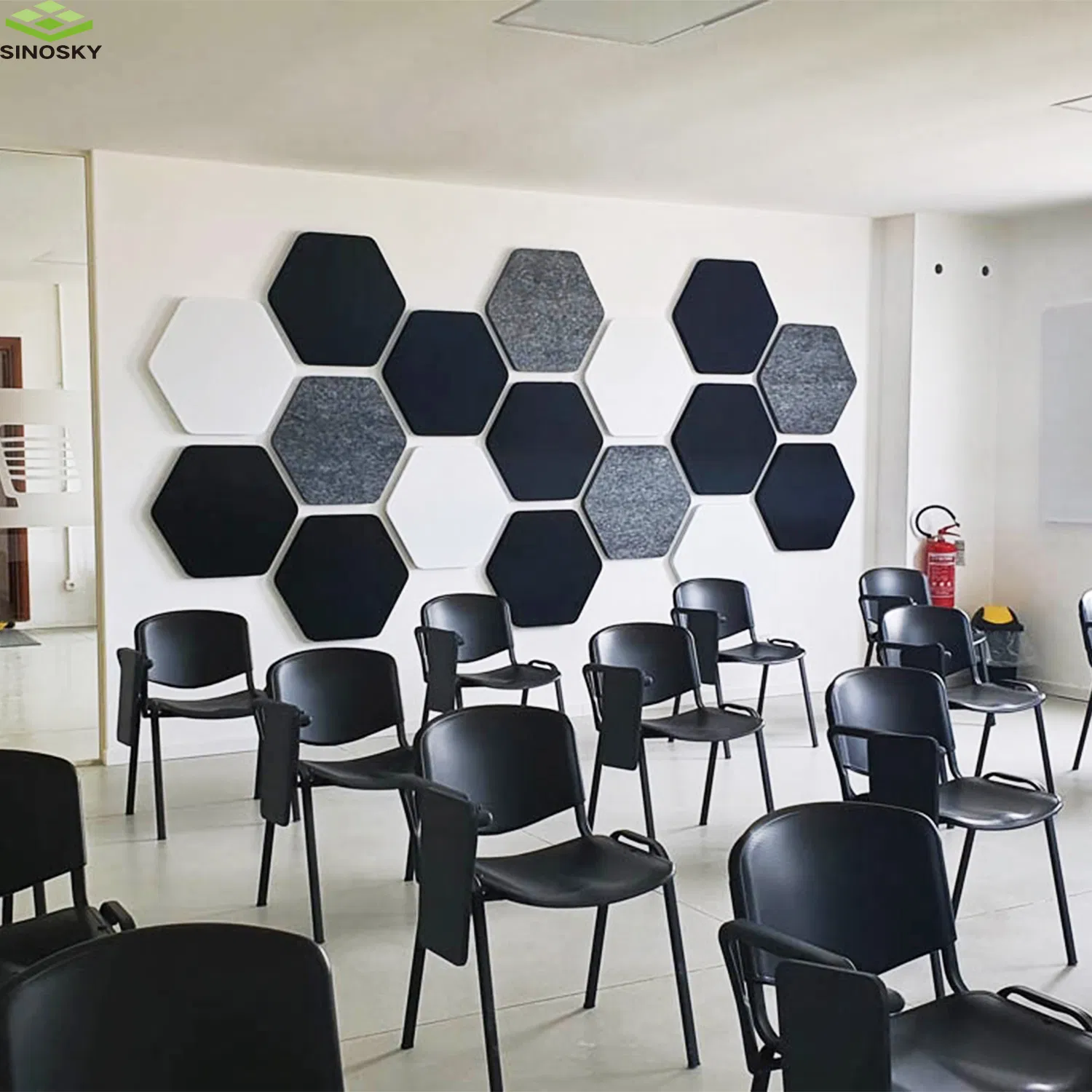 Fiberglass Wool Ceiling Baffle Ceiling Tiles Round 600mm