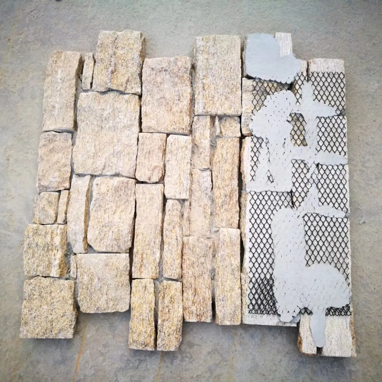 Split Face Granite Culture Stone Veneer Stacked Stone for Wall Cladding Cultured Granite