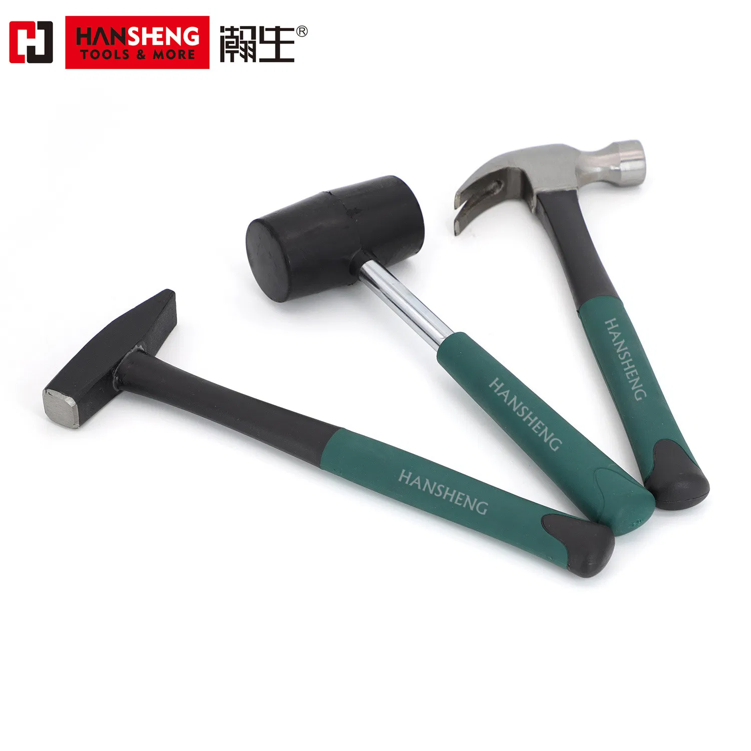 Hansheng 8oz Carbon Steel Machinist Hammer with PVC Handle