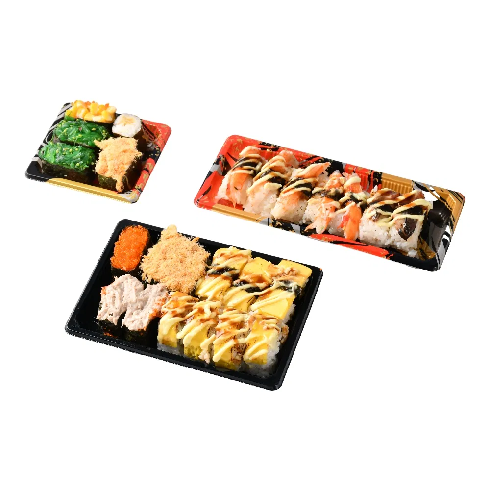 Disposable Fast Food Packaging Freezer Safe Sushi Togo Box