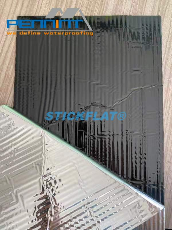 Cross Laminated HDPE Film Self Adhesive Bitumen Waterproof Membrane
