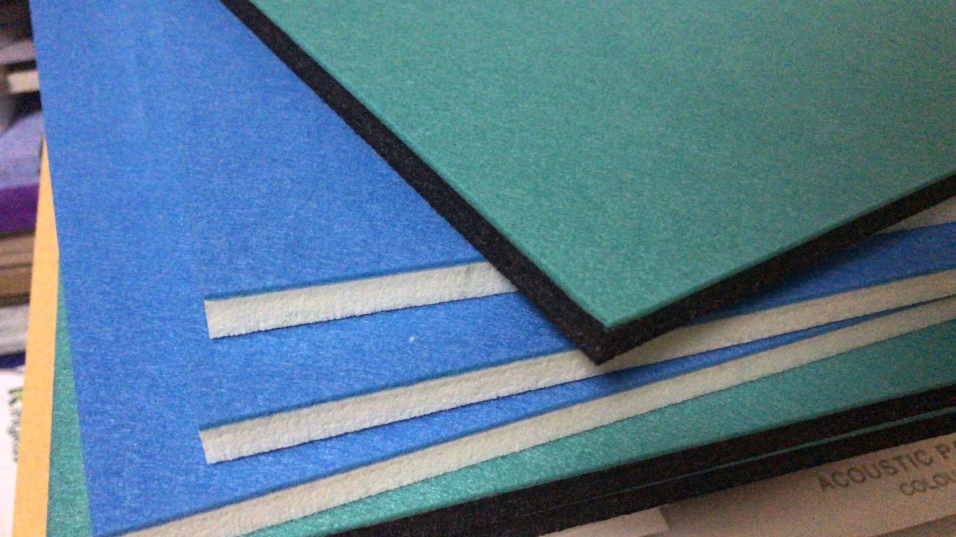 Green and Environment-Friendly Felt Acoustic Panels for Factory, School, Library