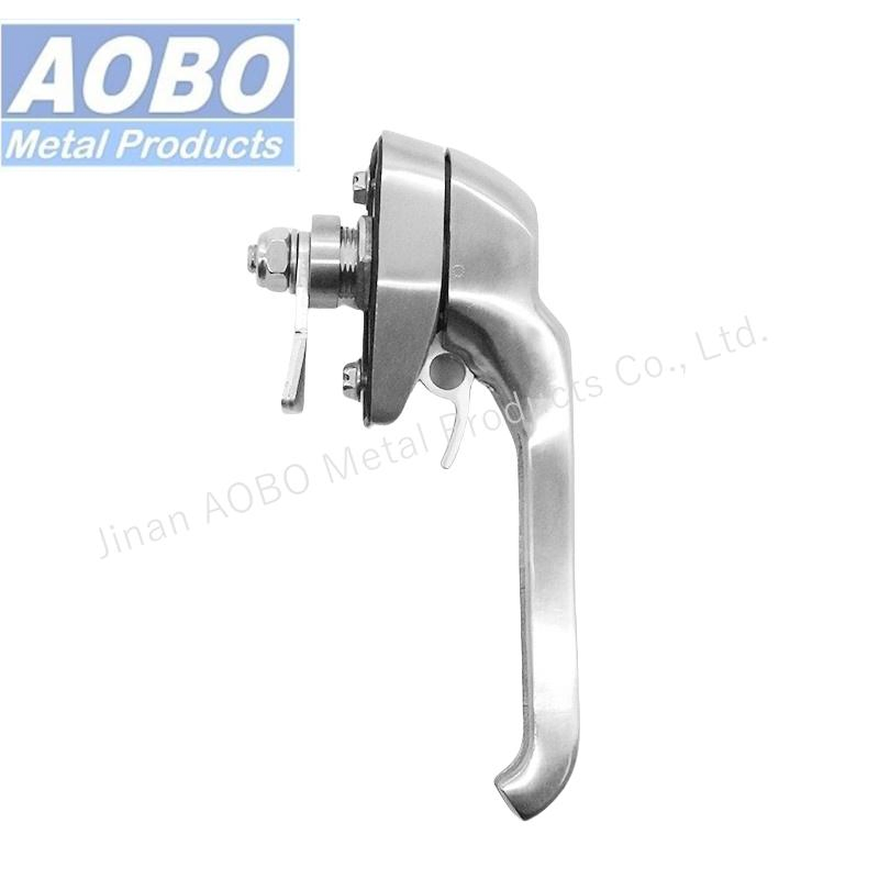 Aobo Heavy Duty Industry Cabinet Door Lock Latch Padlockable L Handle Zinc Alloy Insert Swing Handle with Key