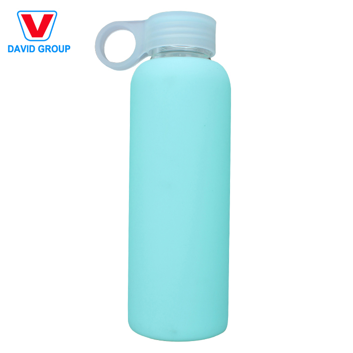 Factory Hot Sales Ecofriendly 550ml Glass Water Bottle Sports Gym Bottle