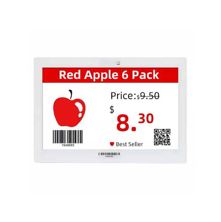 Smart ESL Smart Card Signage Board Price Tags 3 Color Digital Electronic Shelf Label E-Paper Price Tag