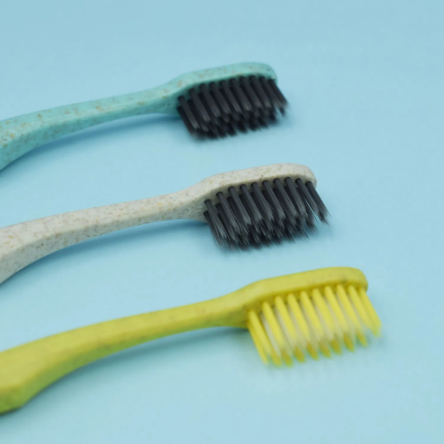 New Design Cheap Hotel Disposable Wheat Straw Toothbrush