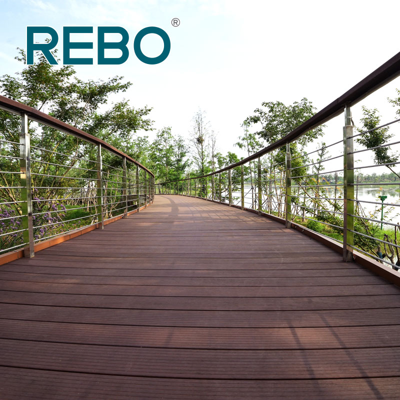 Fire Resistance Outdoor Moso Strand Woven Bamboo Decking Flooring