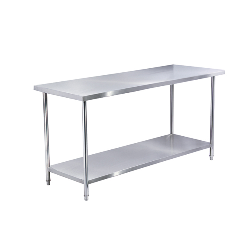 Commercial Kitchen Stainless Steel Restaurant Worktable Without Backsplash