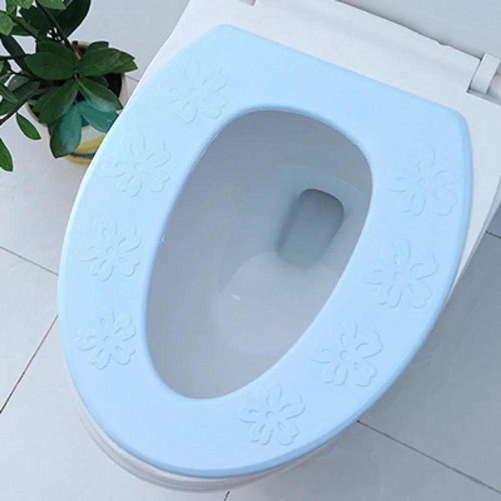 Warmer Waterproof Toilet Seat Cover Pad Soft Mat Adhesive Cloth Cushion Sticker Wbb15783