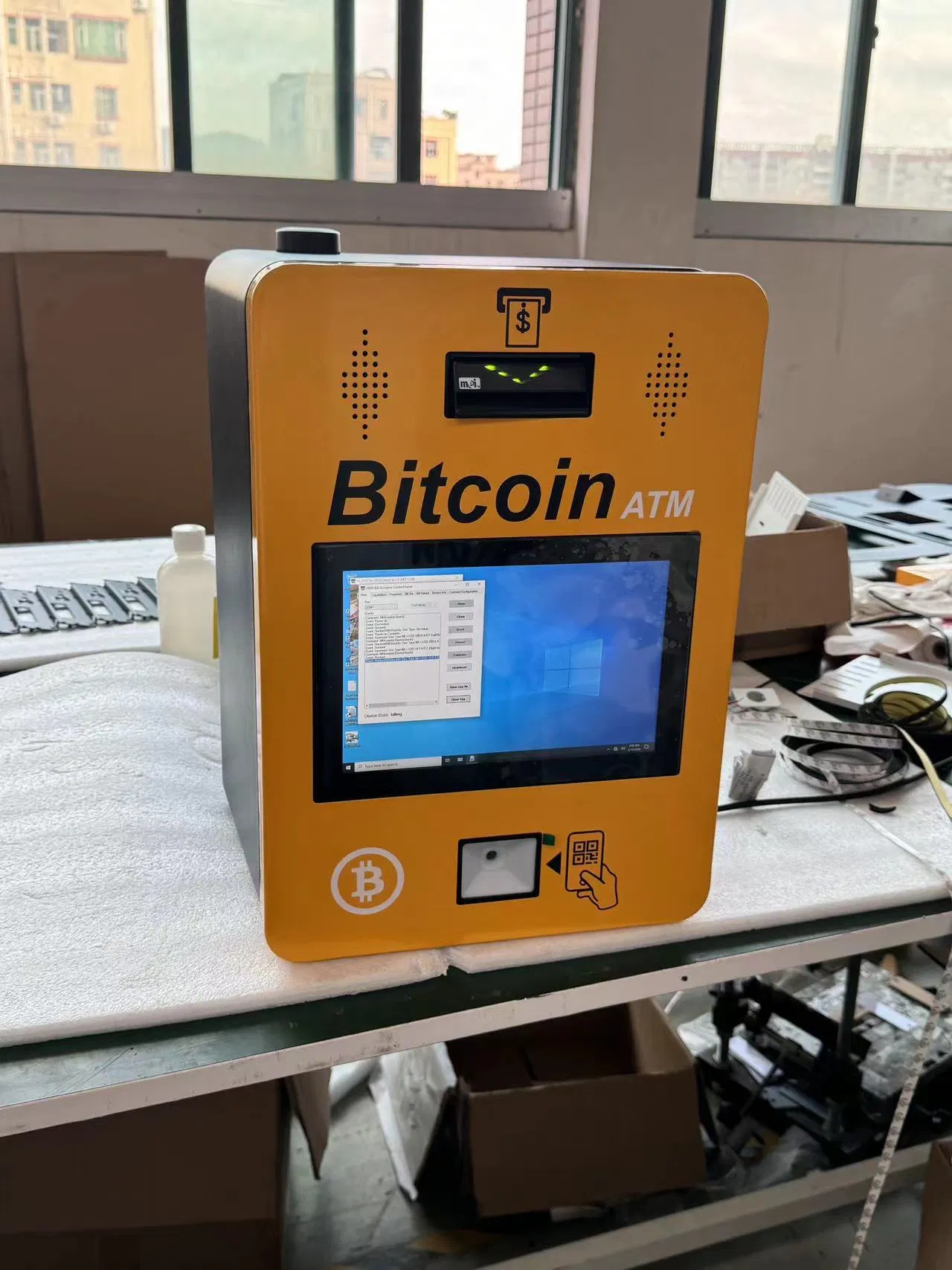 Crypto Payment ATM Kiosk Currency Exchange Payment Kiosks with Cash Acceptor Note Dispenser