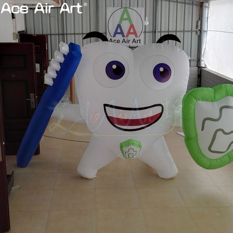 Giant Inflatable Tooth Doctor Model for Outdoor Advertising Event Promotion