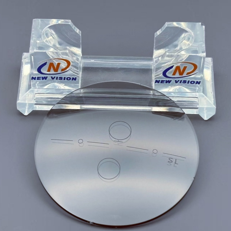 High-Quality 1.56 Finished Progressive Photochromic Grey Hc 75mm Resin Optical Glasses Lens