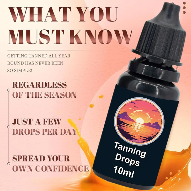 Natural Tanning Oral Drops, Sun-Free Tanning Solution