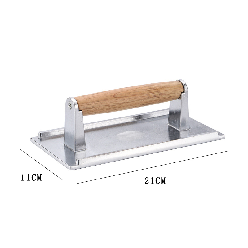Meat Press Fried Steak Barbecue Plate Fried Steak Pressing Grill Press Handle