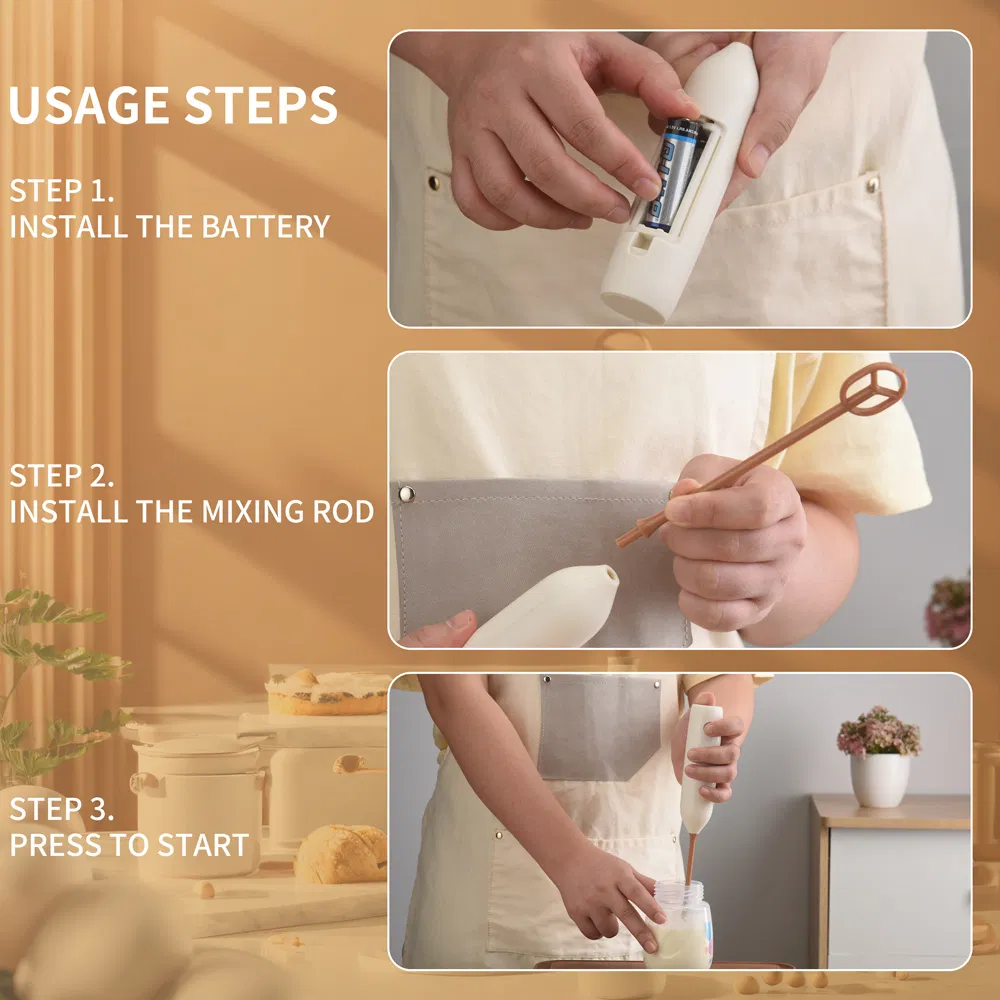 Portable Foam Whisk Maker Espumador Leche Coffee Hand Milk Frother