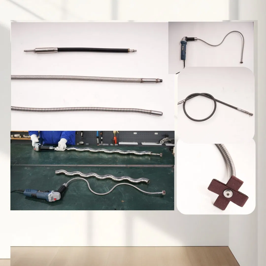 300mm 4000mm Long Arbitrary Bendable Extension Shaft for Inaccessible Place Grinding Tools