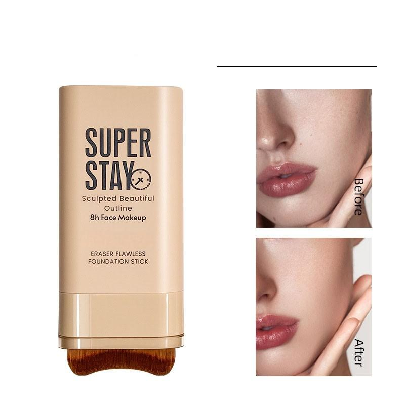 Long-Lasting Smooth Makeup Stick Eraser Concealment Oil Control Moisturizing Foundation Powder with Premium Quality