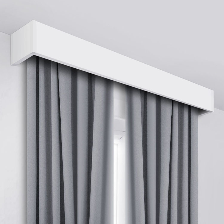 Wall Mount Aluminium Double Curtain Rails Curtain Box