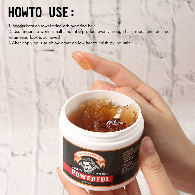 Fatazen Original Factory Wholesale Customizable High Quality Mens Matte Clay Texturizing Natural Hair Pomade Wax Styling Paste
