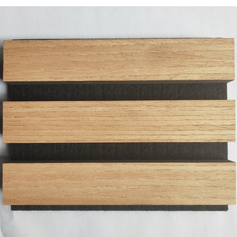 Slatted Wood Sound Absorbing Panels