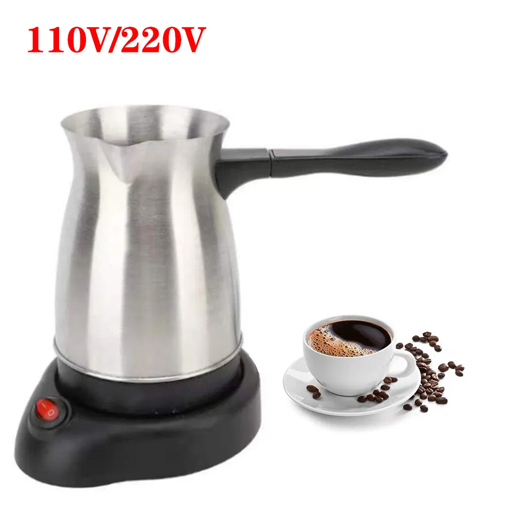 Premium 110V Stainless Steel Hand-Drip Coffee Pot for Baristas