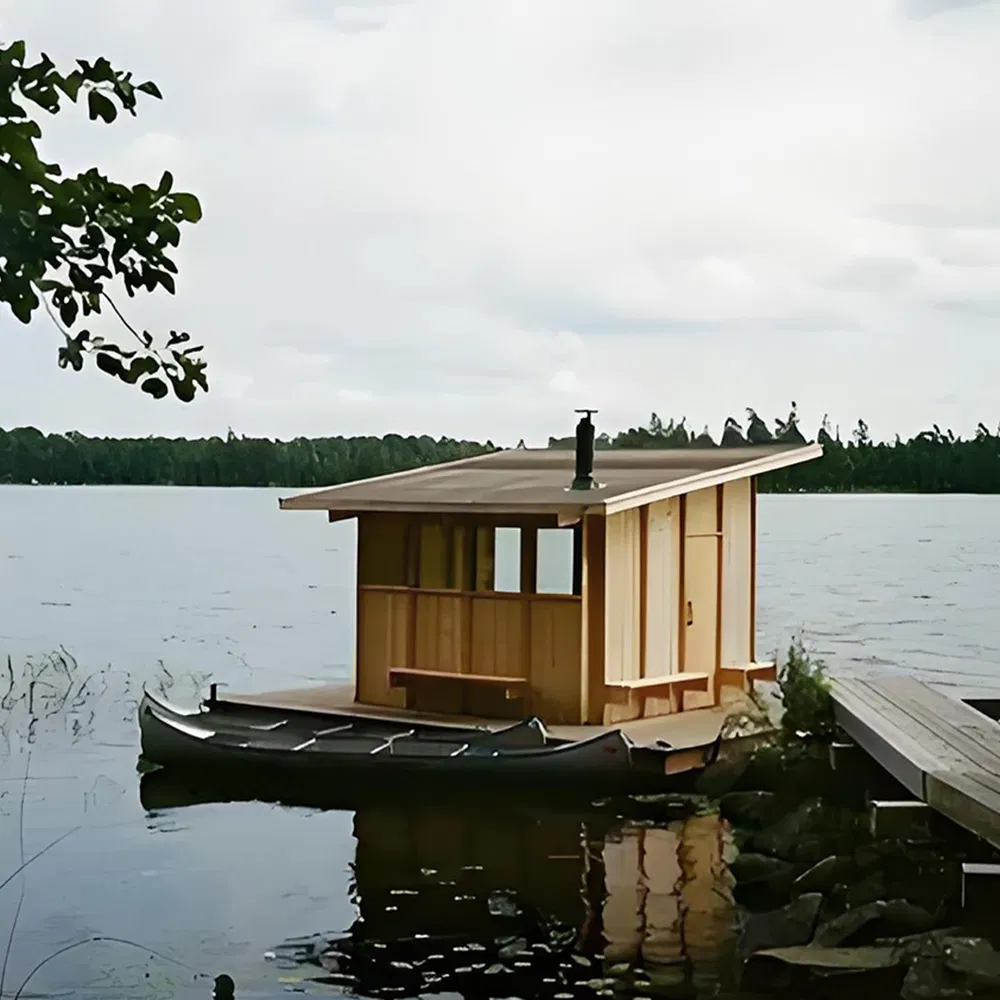 Инфракрасная сауна-бочка для улицы на 3 персоны