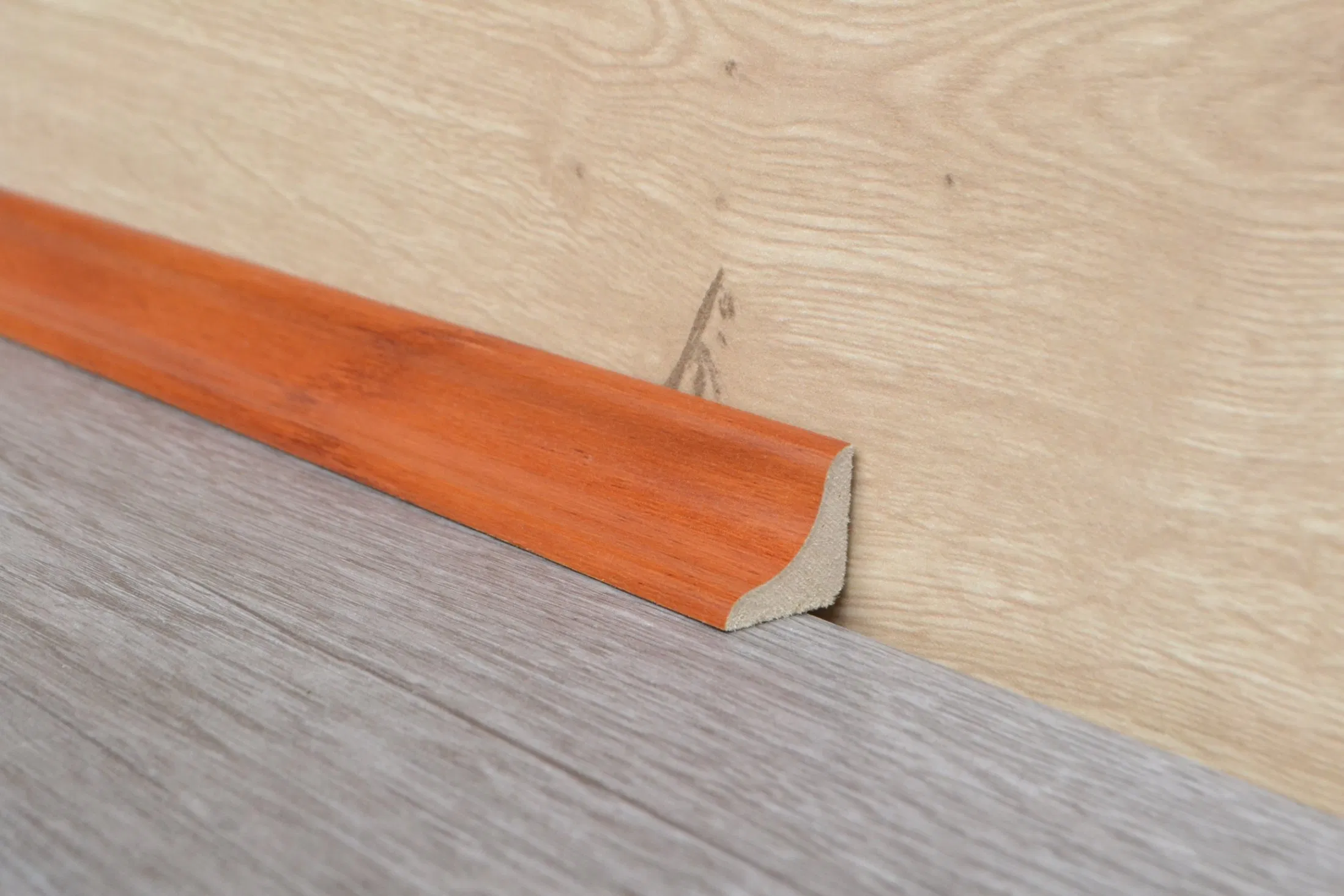 Waterproof Decorative PVC Concave Lin Trim Expansion Space Between Flooring and Wall