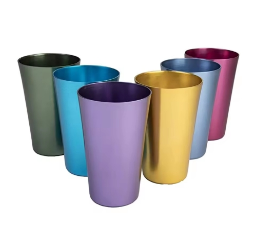 Hot Sale Outdoor Aluminum Mug Reusable Camping Cup Beer Coffee Beverage Metal Cups