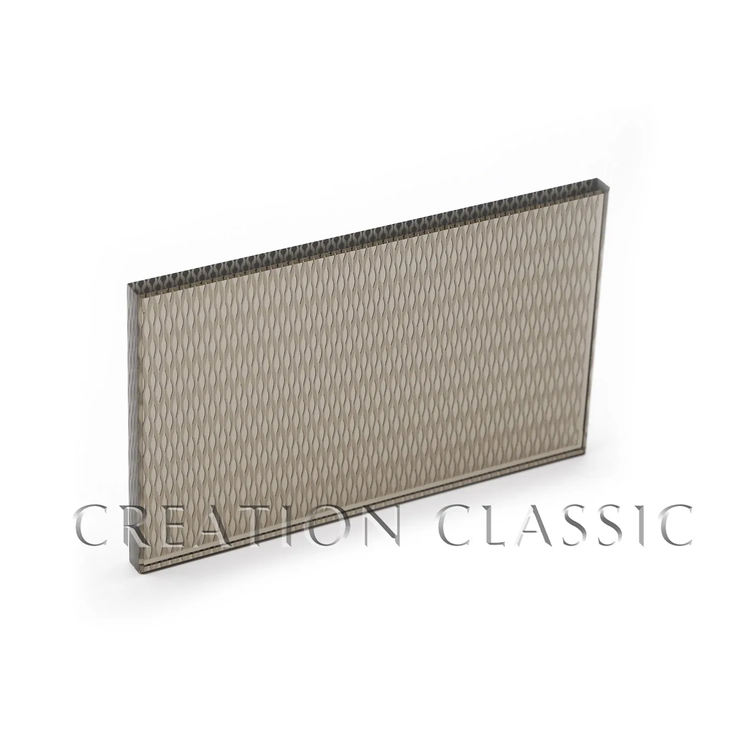6mm Clear/Bronze Acid Etched Decorative Glass for Hotel Decoration